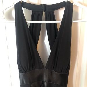 Formal open back high-low dress